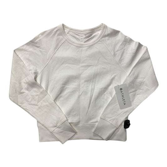 Athletic Top Ls Crewneck By Athleta In White, Size:S