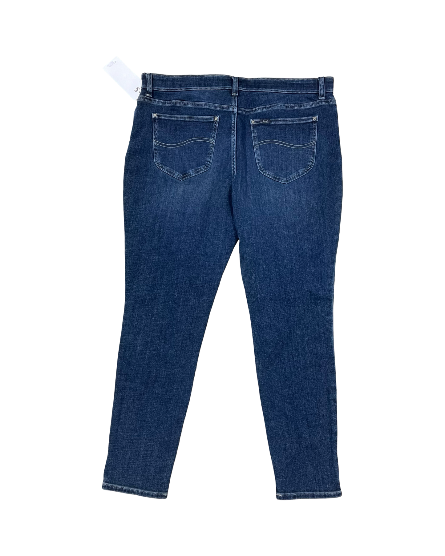 Jeans Skinny By Lee In Blue Denim, Size:16