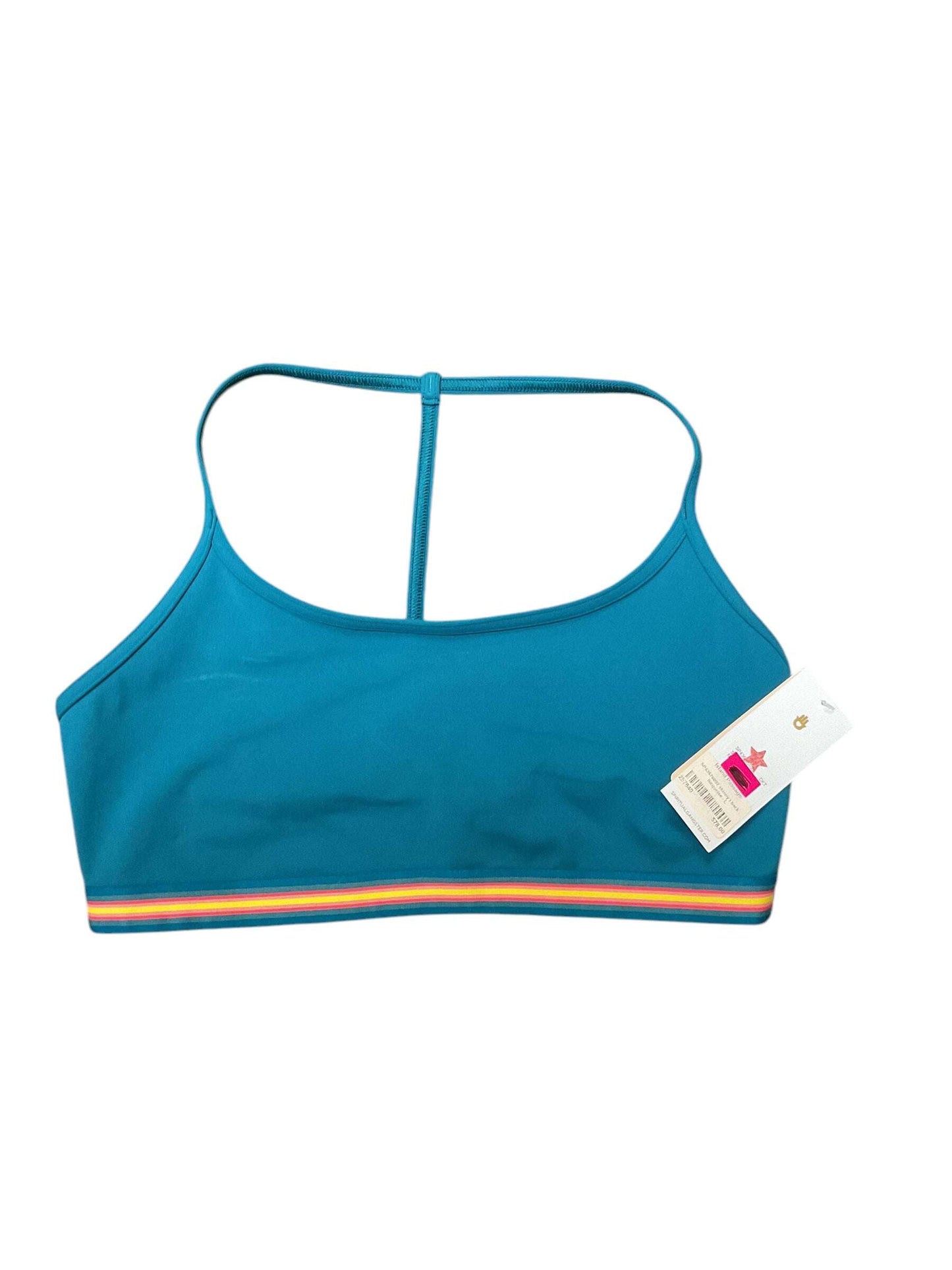 Athletic Bra By Spiritual Gangster In Teal, Size:L