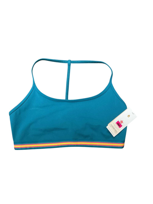 Athletic Bra By Spiritual Gangster In Teal, Size:L