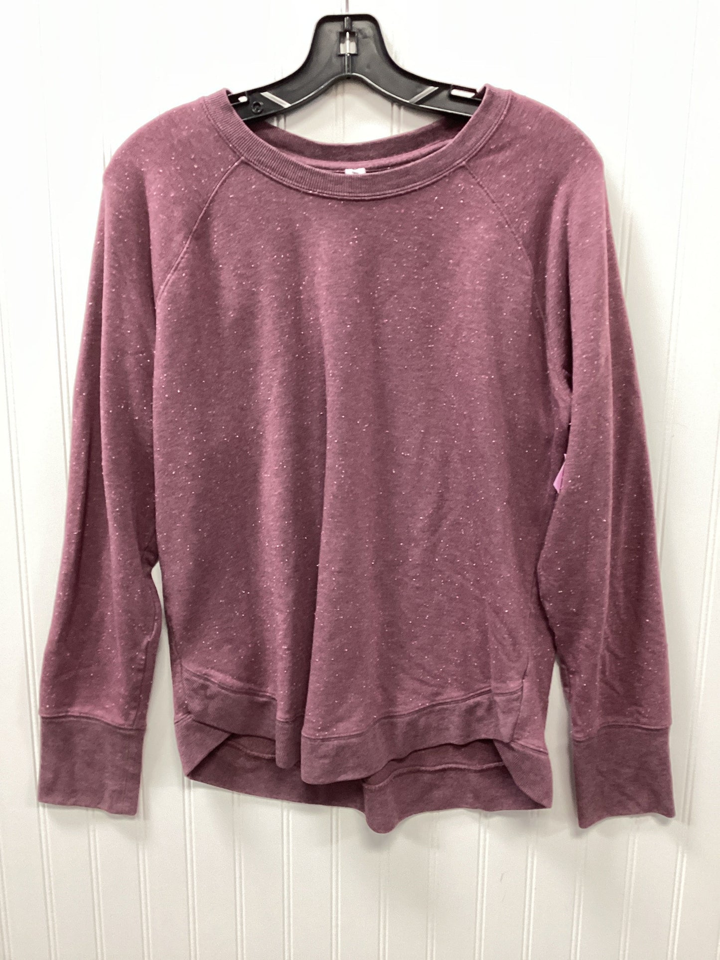 Athletic Top Ls Collar By Athleta In Purple, Size:L
