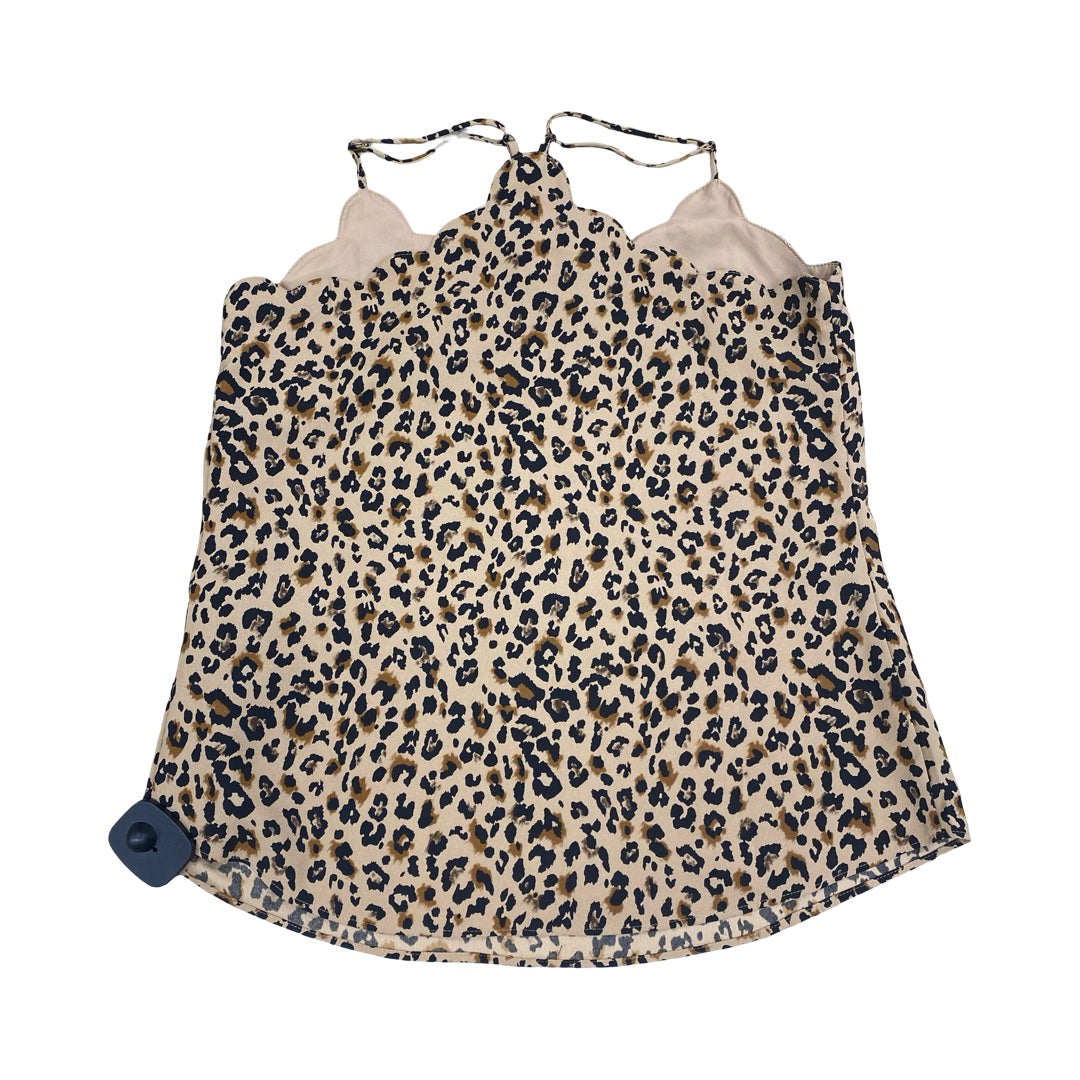 Top Sleeveless By J. Crew In Animal Print, Size:2