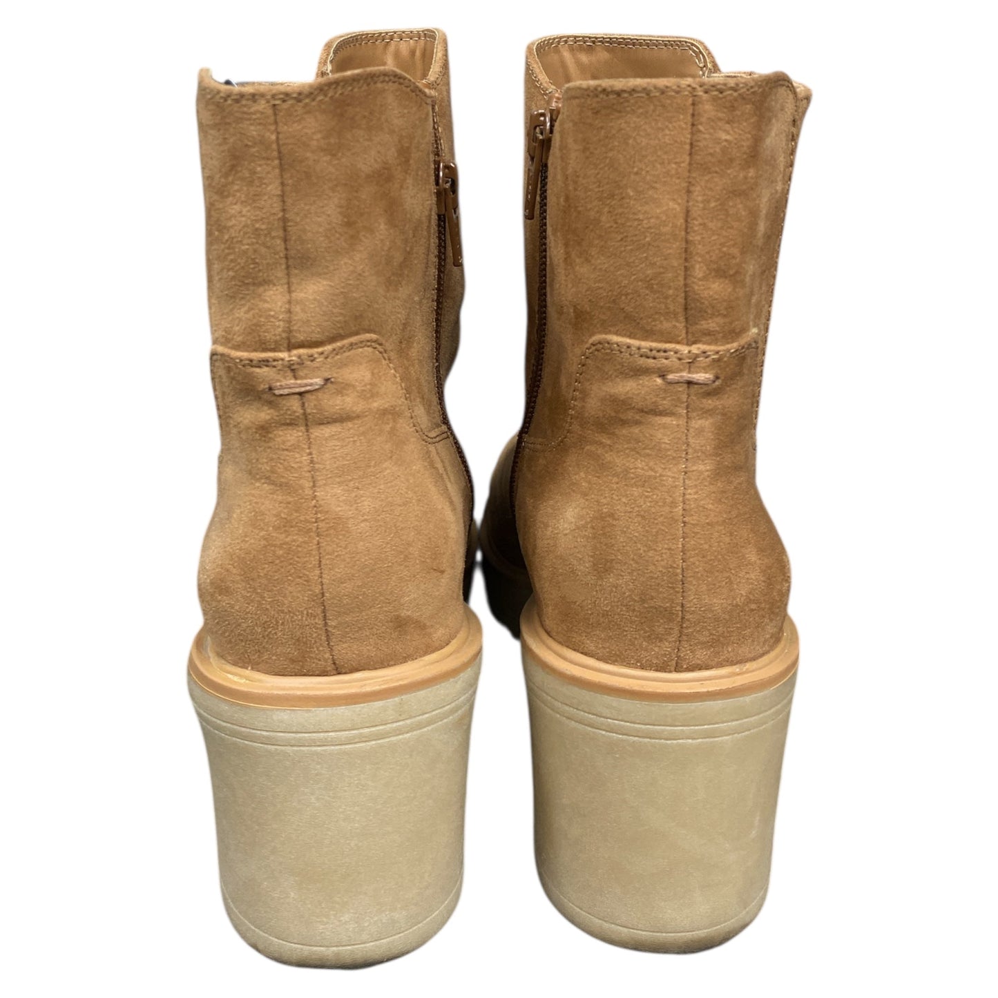 Boots Ankle Heels By Universal Thread In Brown, Size:9.5