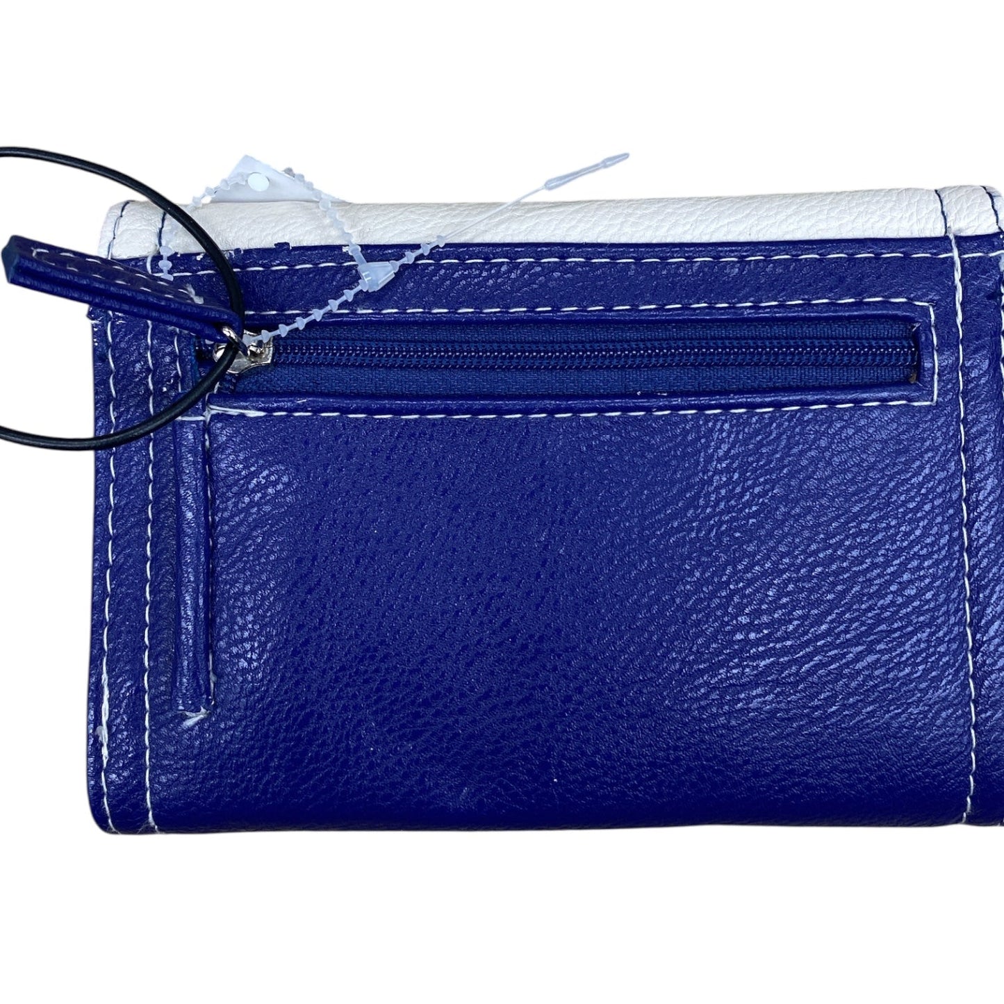 Wallet By Cmc In Blue & Cream, Size:Small