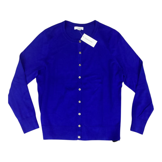 Sweater Cardigan By Charter Club In Blue, Size:Xl