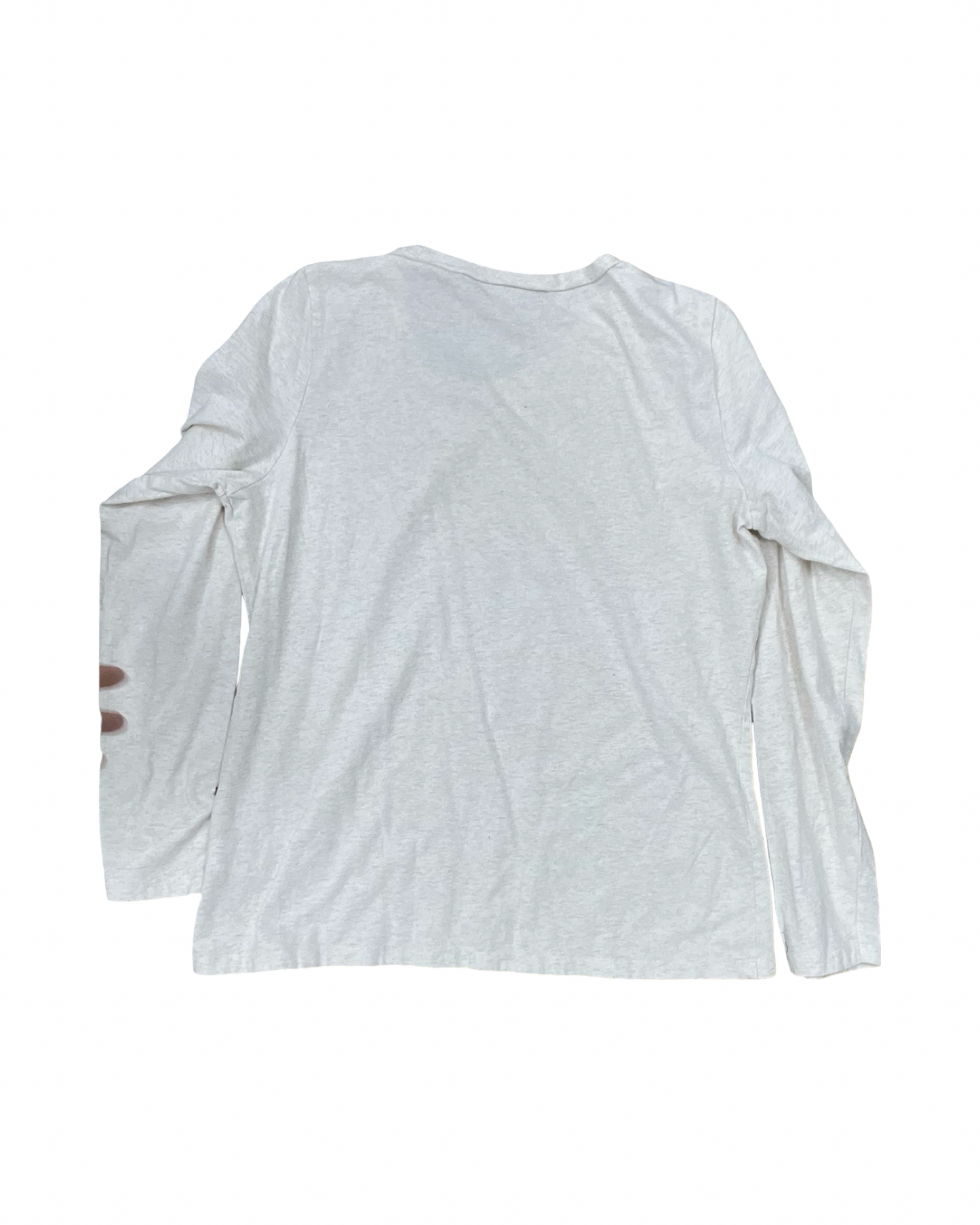 Top Ls Basic By L.L. Bean In Cream, Size:L