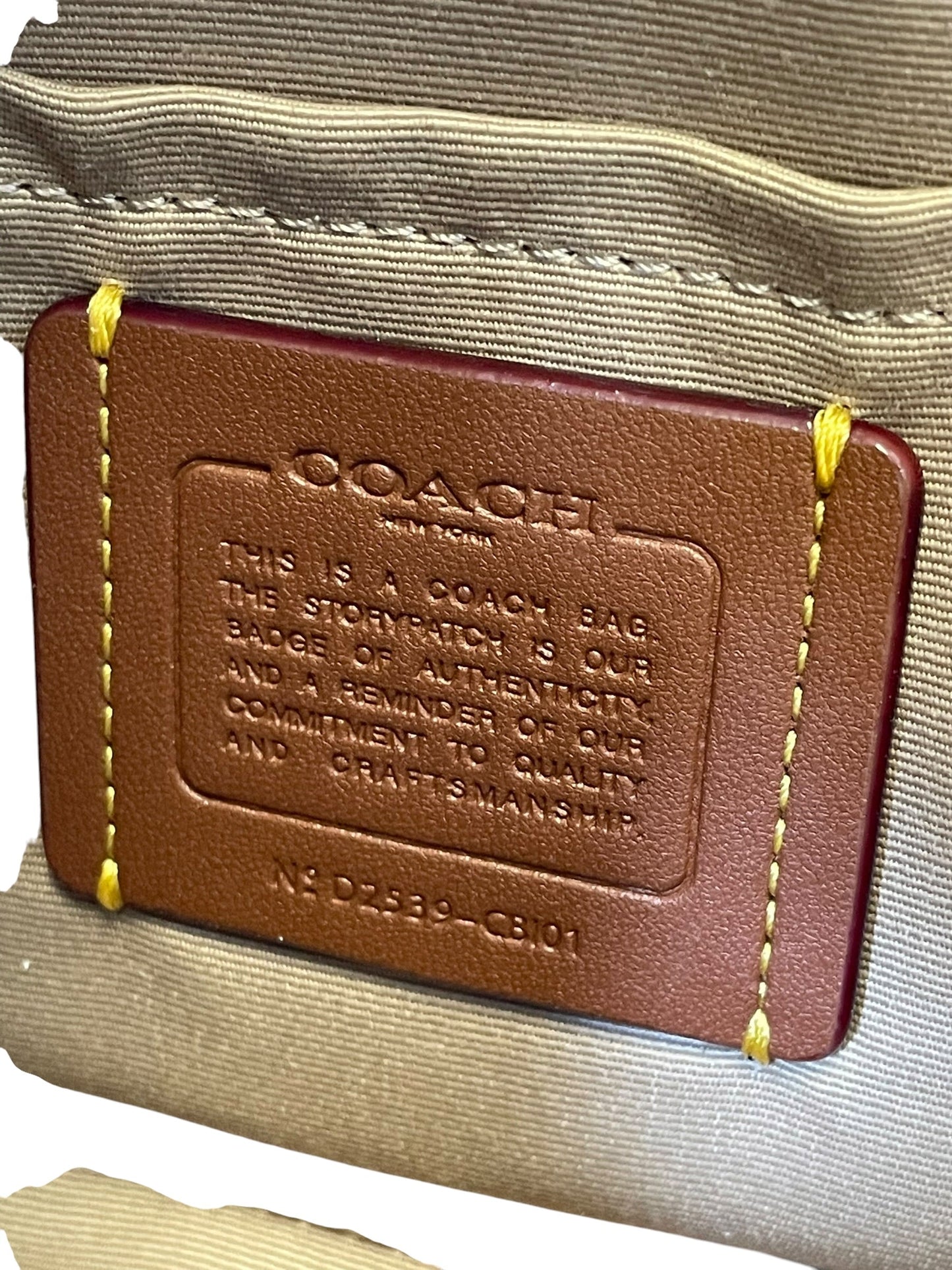 Handbag Designer By Coach, Size: Medium