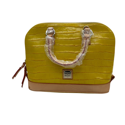 Handbag Designer By Dooney And Bourke In Yellow, Size:Large