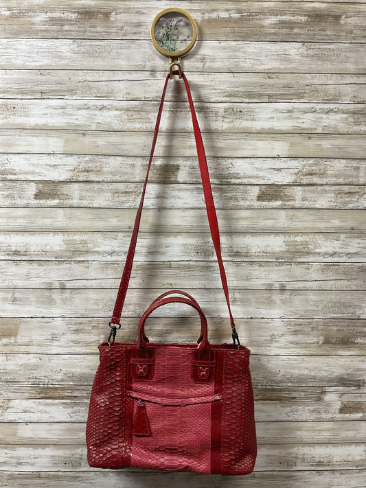 Handbag Leather By Cma In Red, Size:Medium