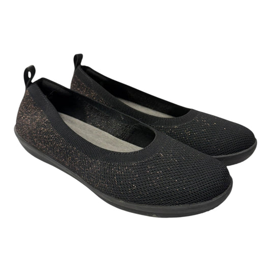 Shoes Flats By Clarks In Black, Size:9