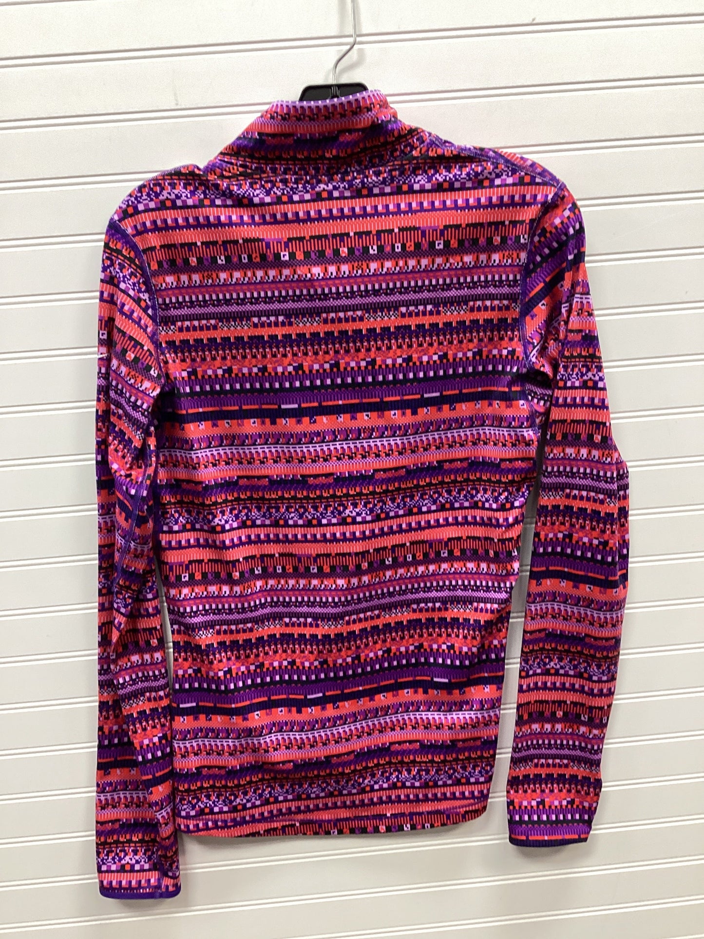 Athletic Top Ls Collar By Nike Apparel In Multi, Size:L