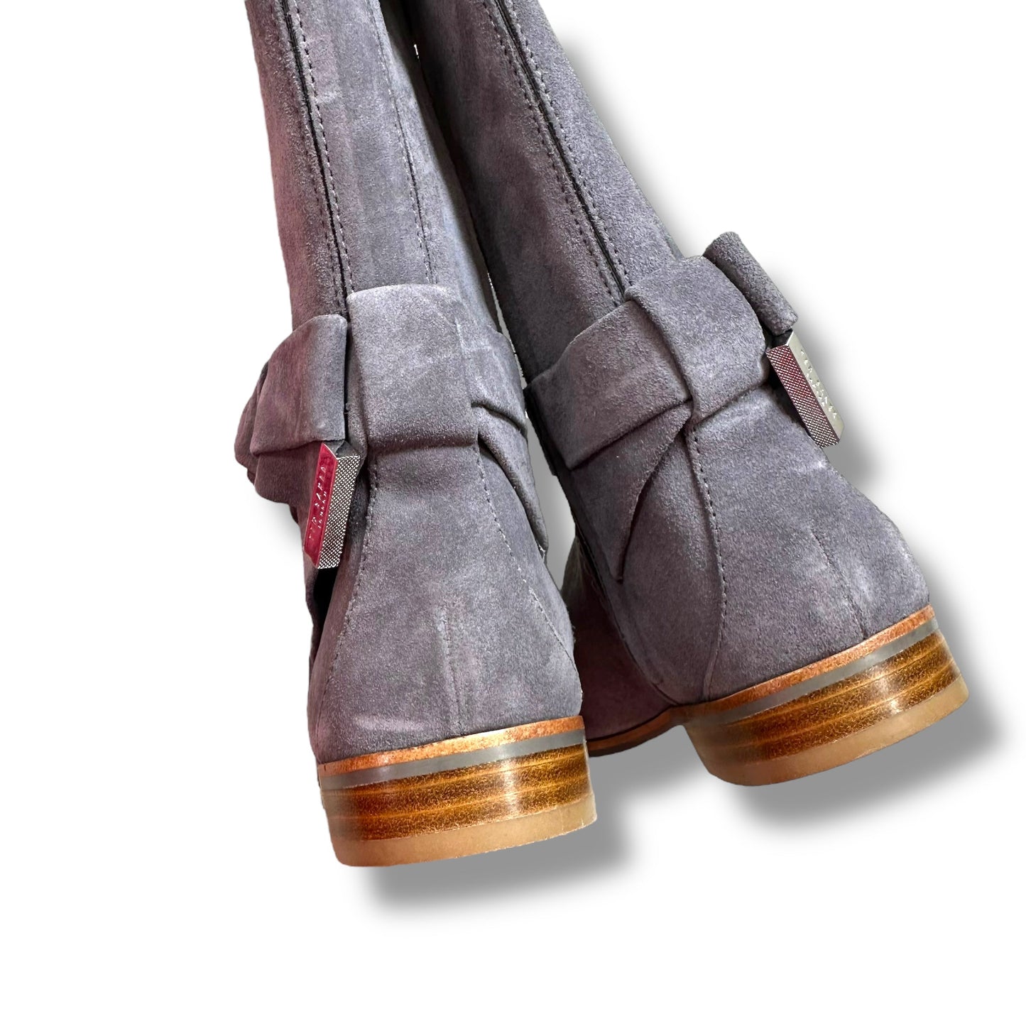 Boots Knee Flats By Ted Baker In Grey, Size: 35.5