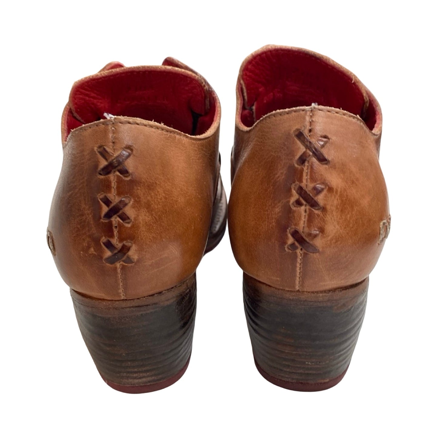 Boots Ankle Heels By Bed Stu In Brown, Size:7