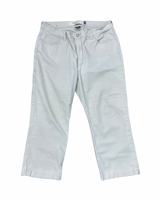 Jeans Boot Cut By Gap In Cream, Size:14