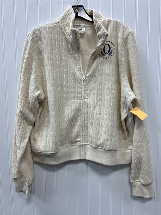 Athletic Top Ls Collar By Offline In Cream, Size:L NWT