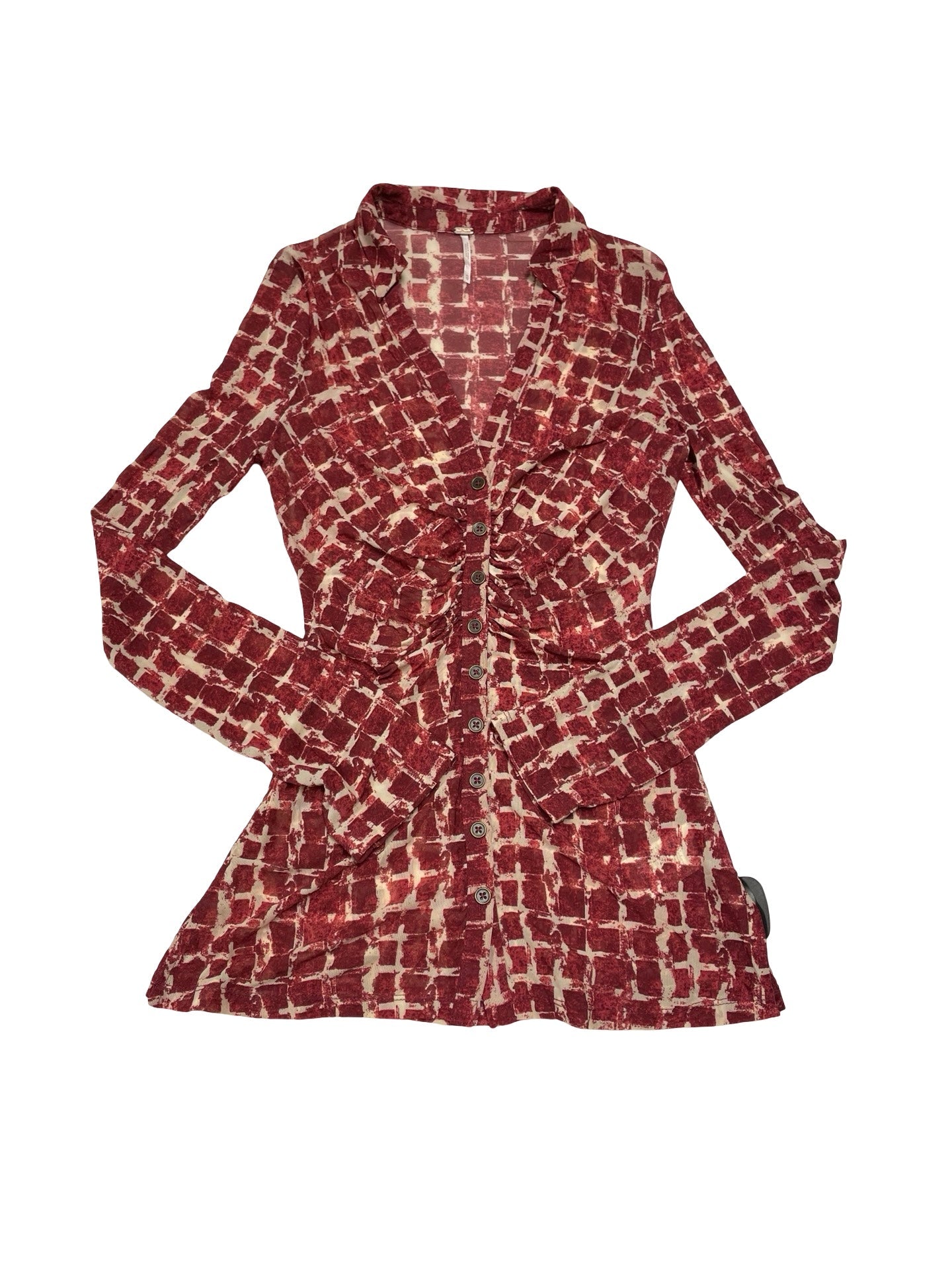 Top Ls By Free People In Pink & White, Size:Xs