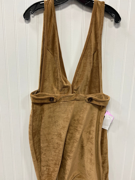 Dress Casual Midi By Originality In Brown, Size:L