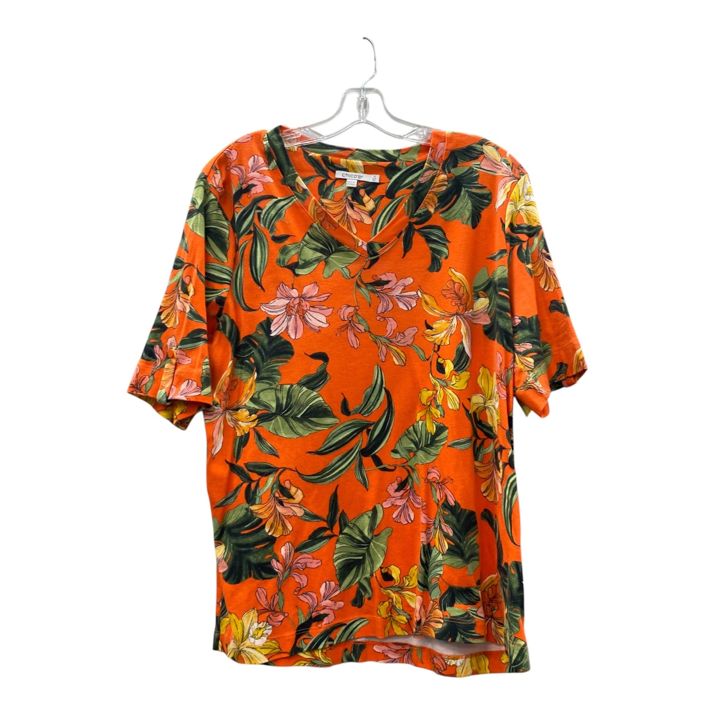 Top Ss By Chicos In Orange, Size:L