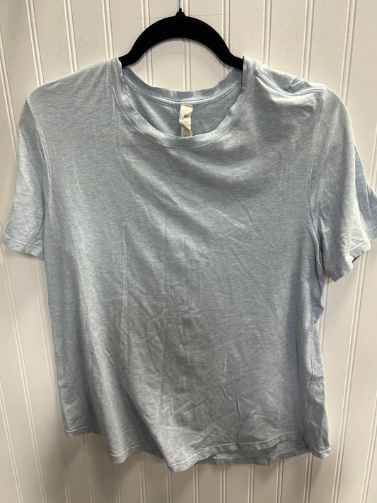 Athletic Top Ss By Lululemon In Blue, Size:8