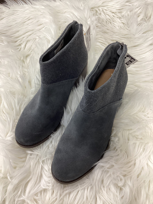 Boots Ankle Heels By Toms In Grey, Size:8