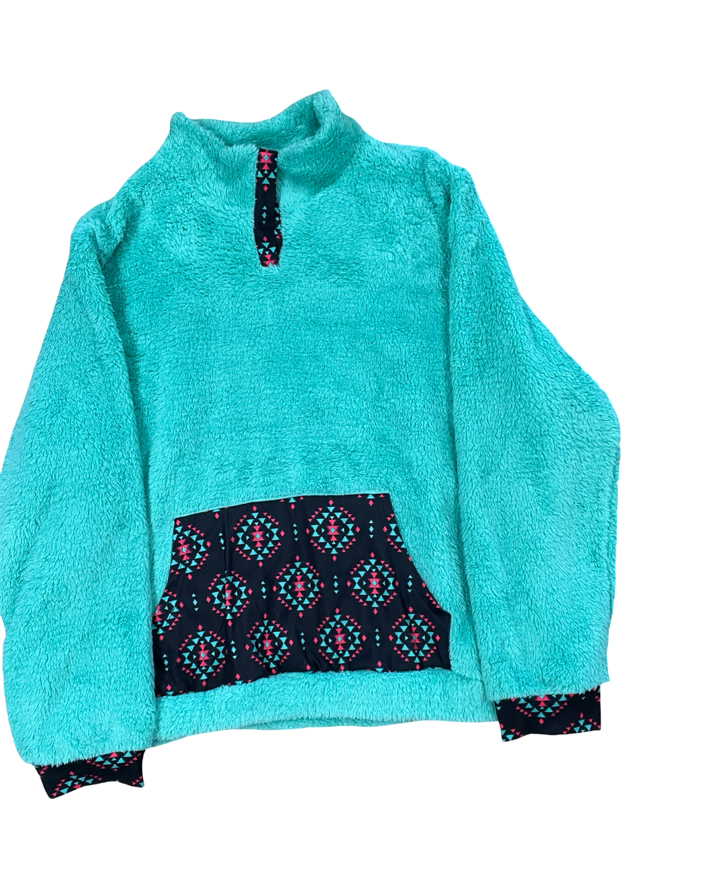Sweatshirt Collar By Clothes Mentor In Green, Size:3X