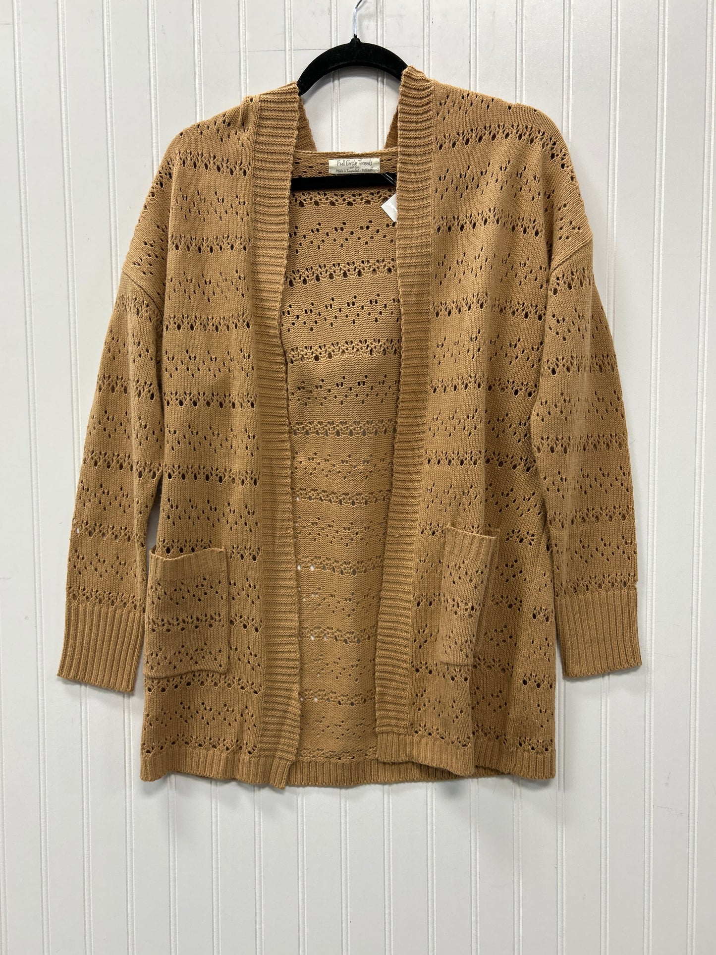 Sweater Cardigan By Cmc In Tan, Size:M