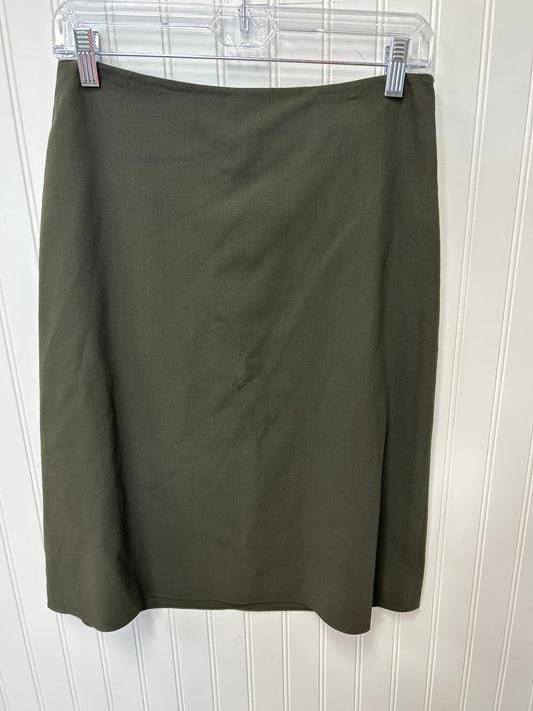 Skirt Midi By Banana Republic In Green, Size:6