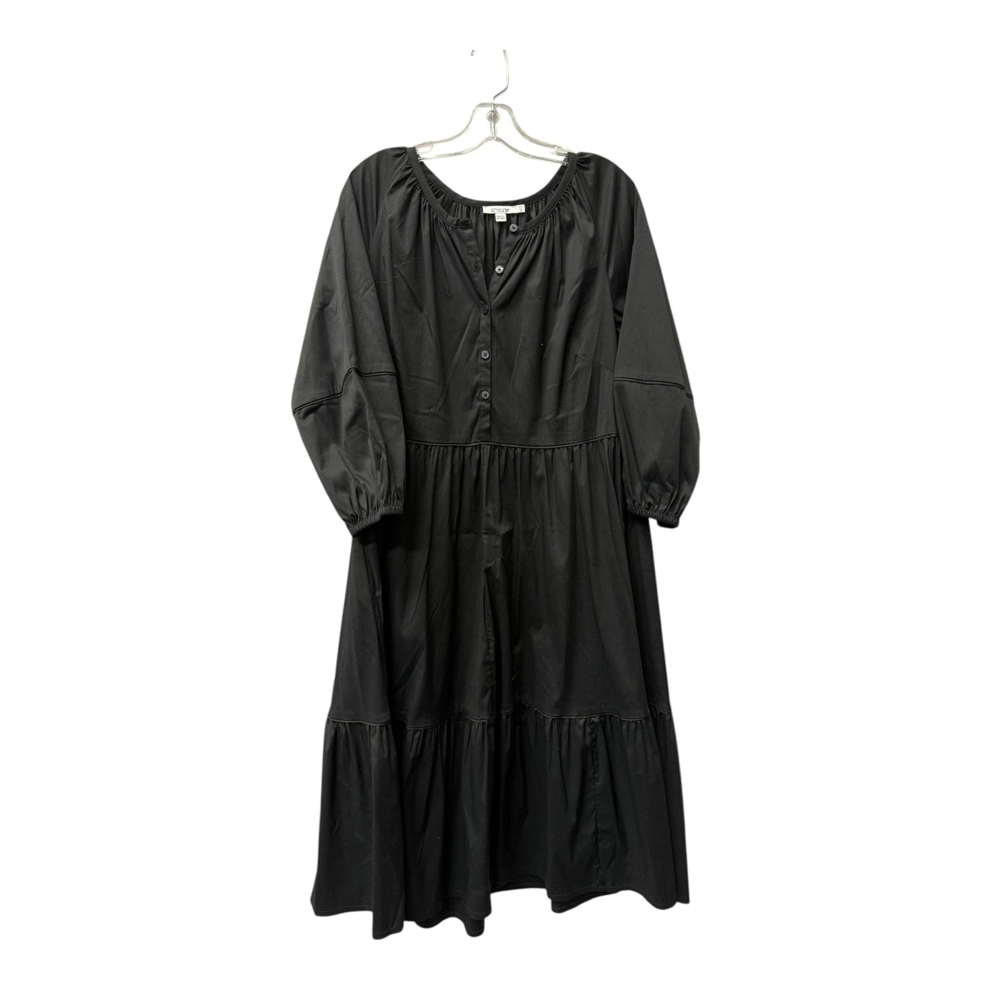 Dress Casual Maxi By Chicos In Black, Size:S