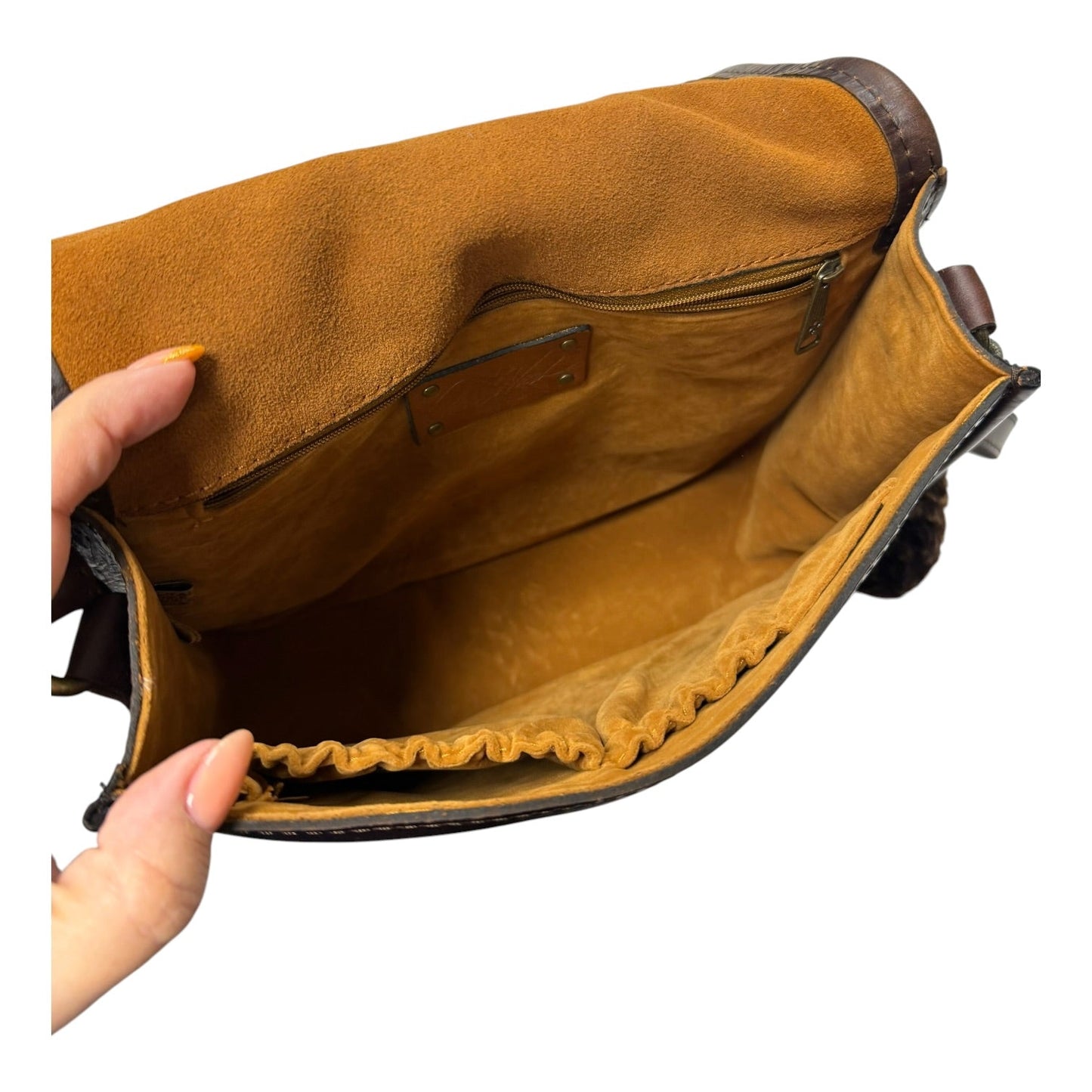 Handbag Designer By Patricia Nash In Brown, Size:Medium