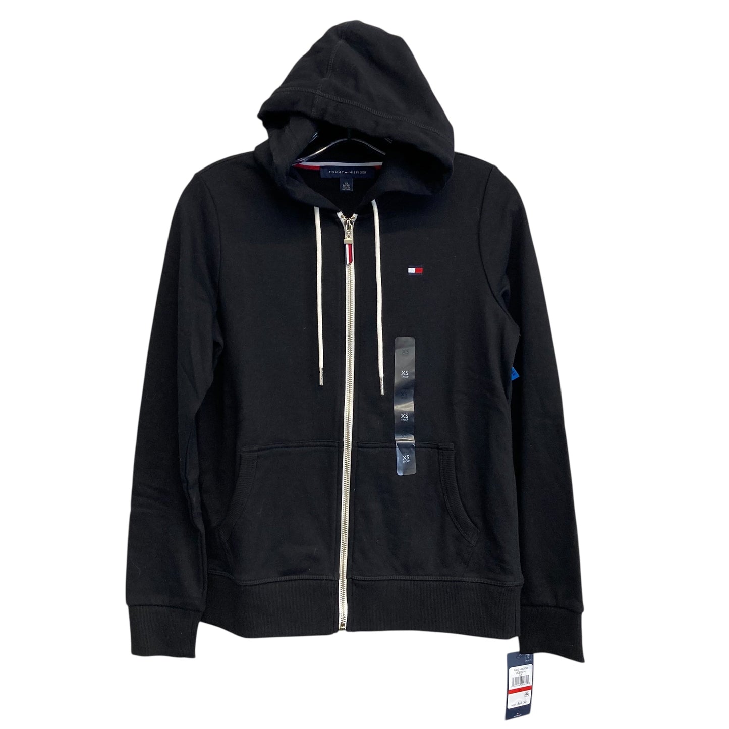 Athletic Jacket By Tommy Hilfiger In Black, Size:Xs