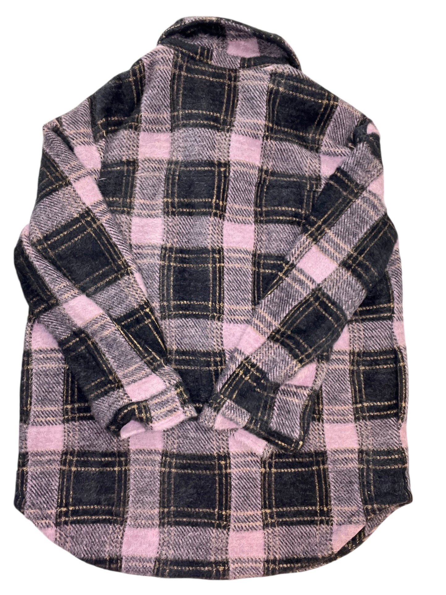 Jacket Shirt By Greylin In Blue & Purple, Size:Xl