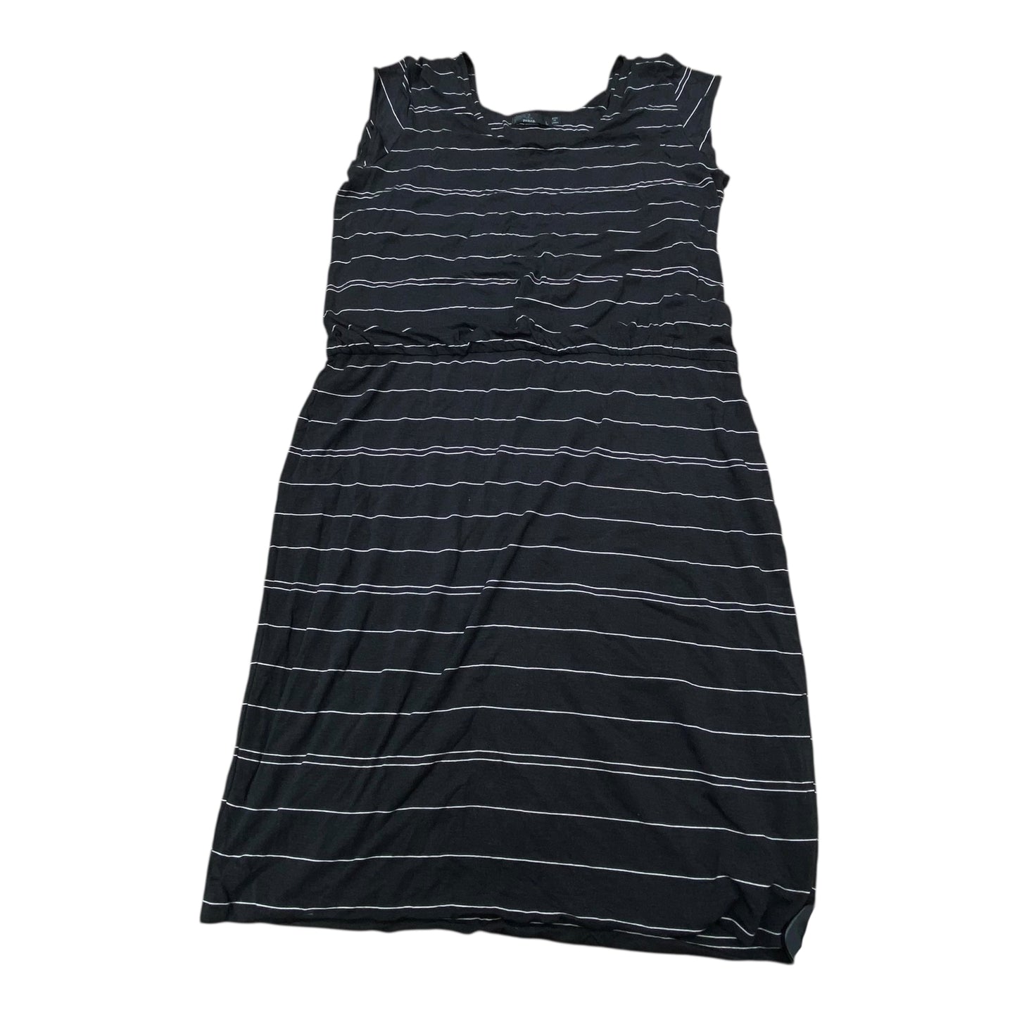 Dress Casual Midi By Prana In Striped Pattern, Size:L