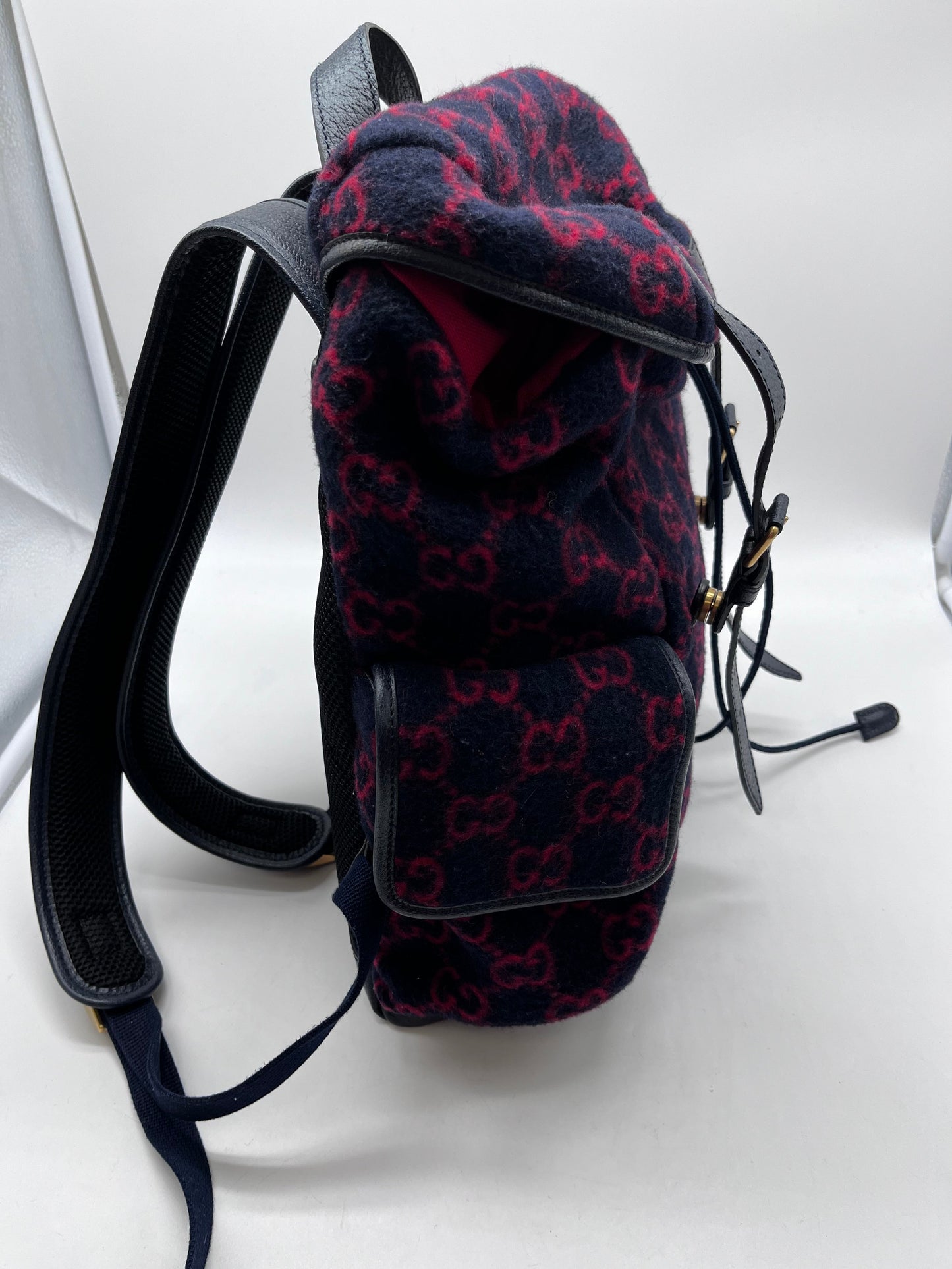 Backpack Luxury Designer By Gucci, Size: Medium