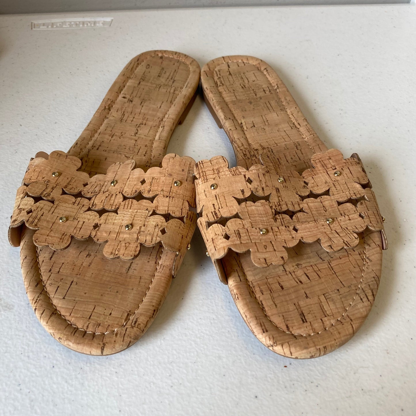 Sandals Designer By Kate Spade In Brown, Size:9