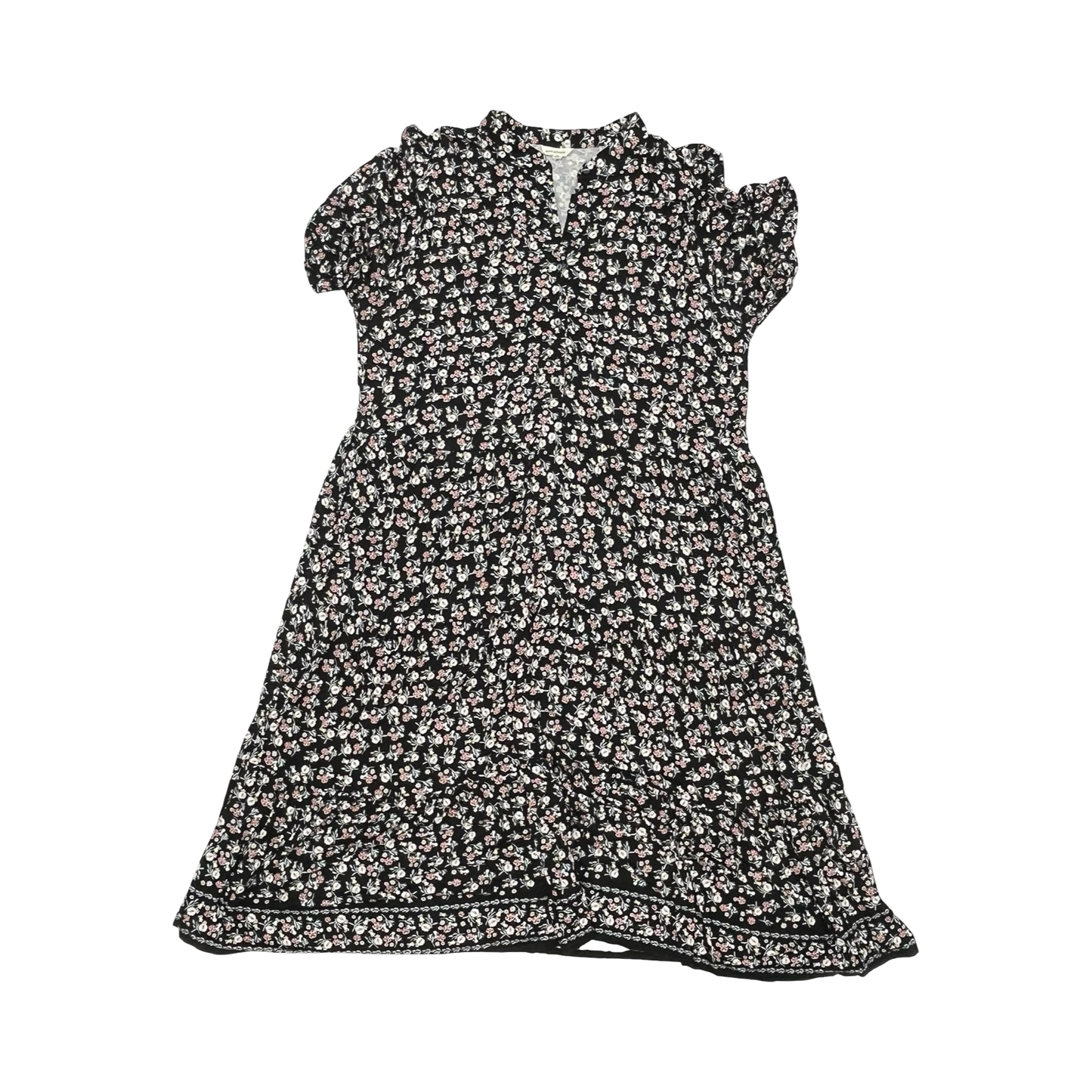 Dress Casual Midi By Max Studio In Floral Print, Size:1X