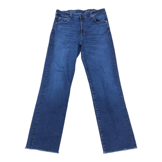 Jeans Straight By Adriano Goldschmied In Blue Denim, Size:16