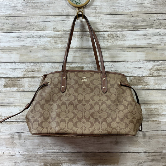 Handbag Designer By Coach In Brown, Size:Medium