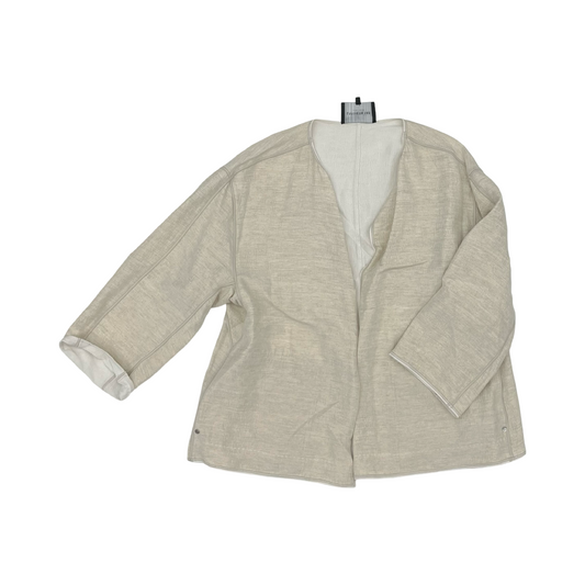 Blazer Designer By Lafayette 148 In Tan, Size:Xl