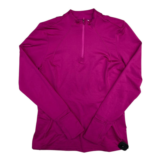 Athletic Top Ls Collar By Athleta In Pink, Size:M