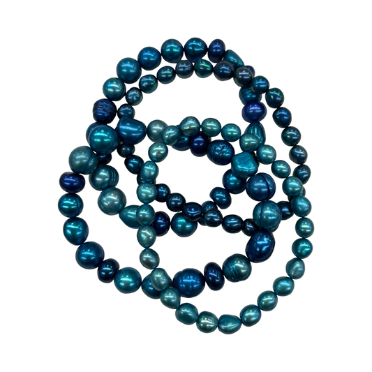 Bracelet Beaded By Cmc In Blue, Size:04 Piece Set