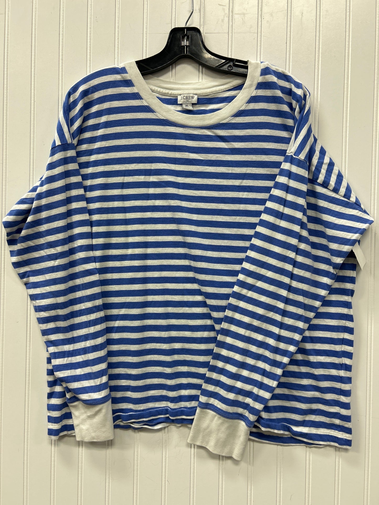 Top Ls By J. Crew In Blue & White, Size:Xl