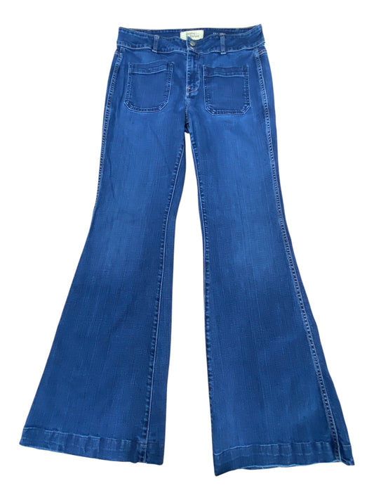 Jeans Flared By Holding Horses In Blue Denim, Size:12