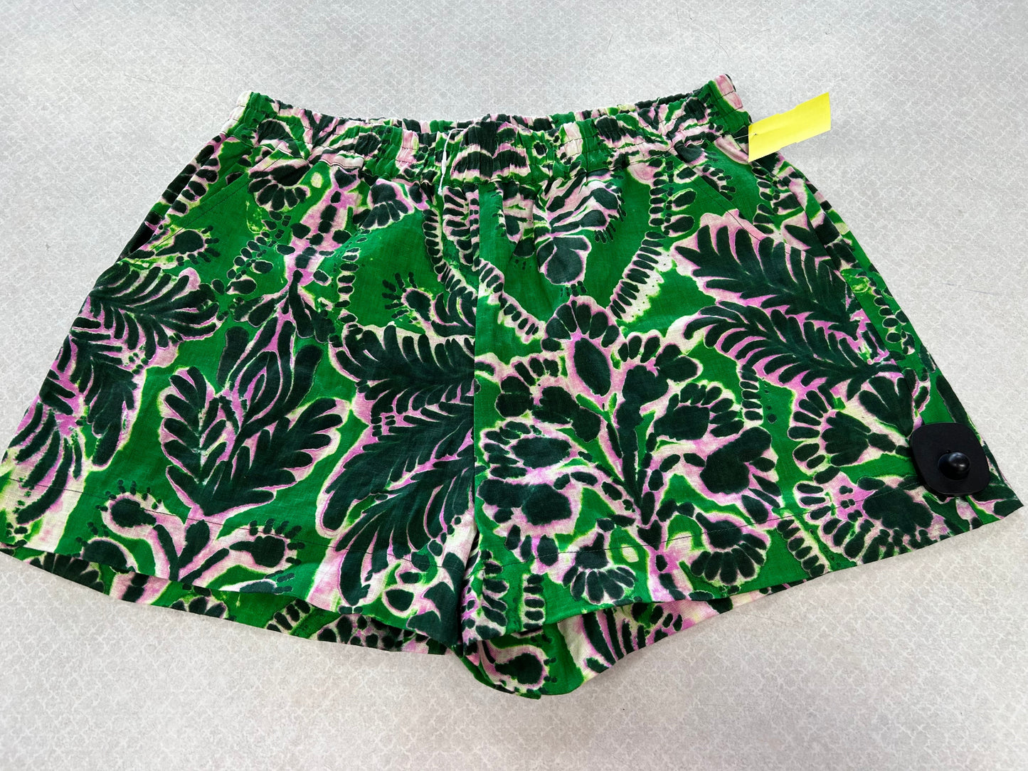 Shorts By Marie Oliver In Green & Pink, Size:M