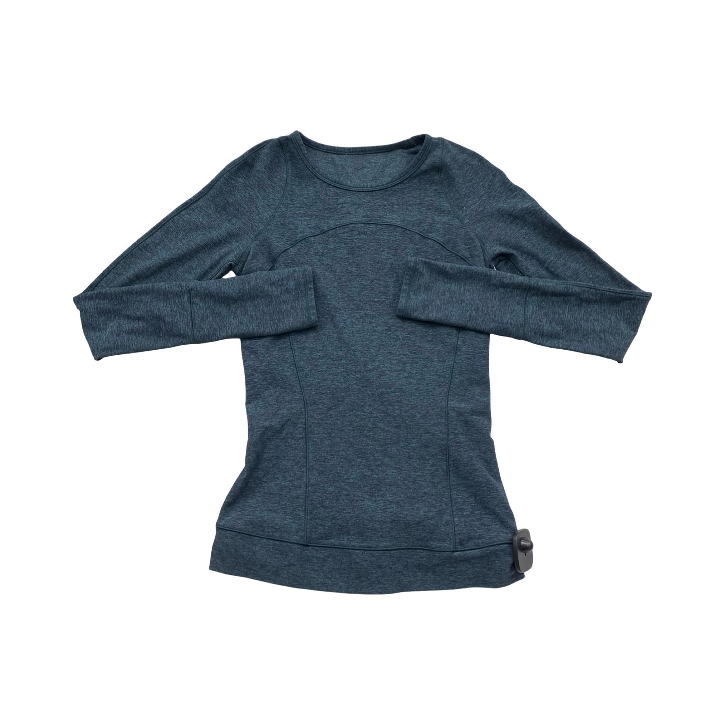 Athletic Top Ls Collar By Lululemon In Teal, Size:4