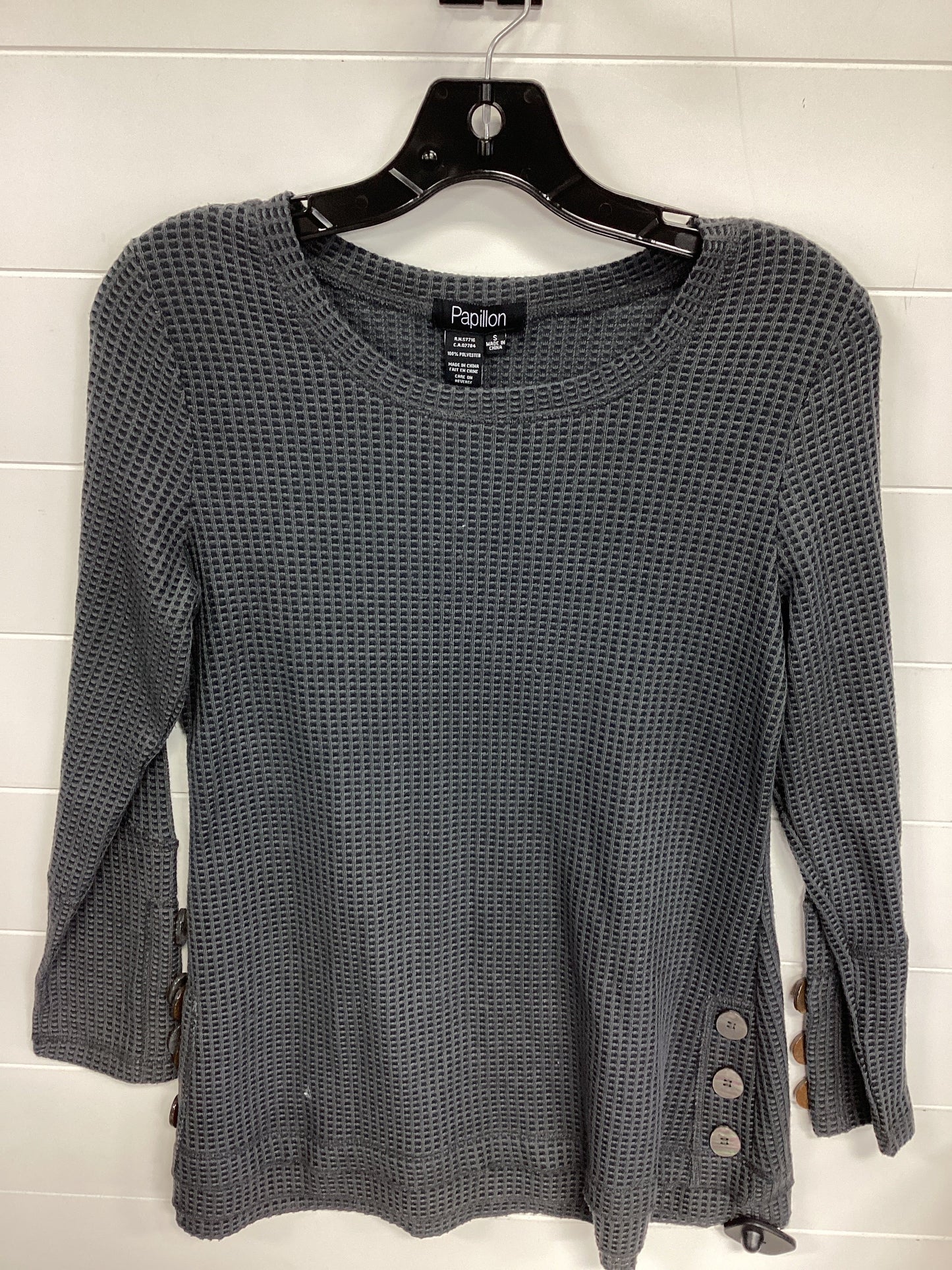 Top Ls By Papillion In Grey, Size:S