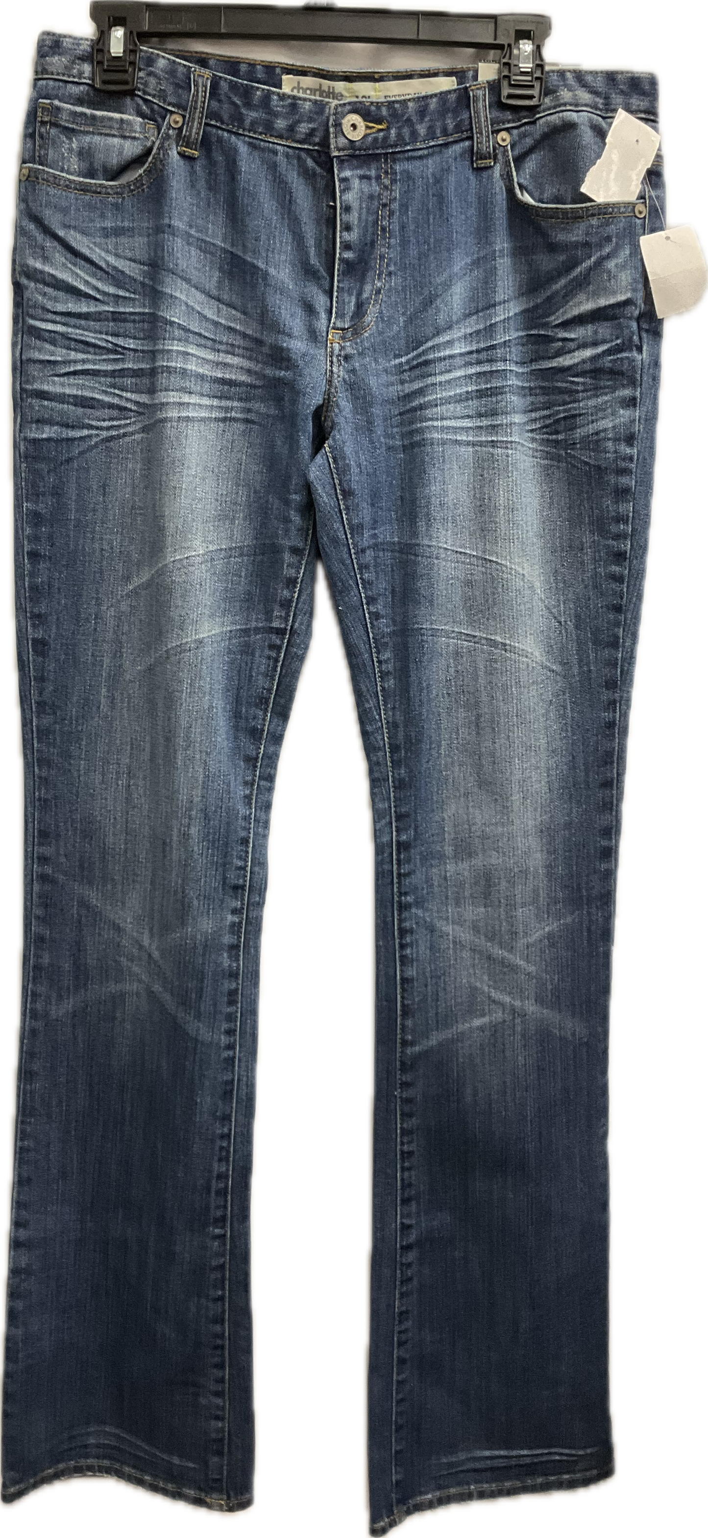 Jeans Boot Cut By Charlotte Russe In Blue Denim, Size:10
