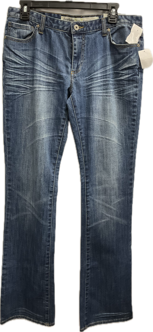 Jeans Boot Cut By Charlotte Russe In Blue Denim, Size:10