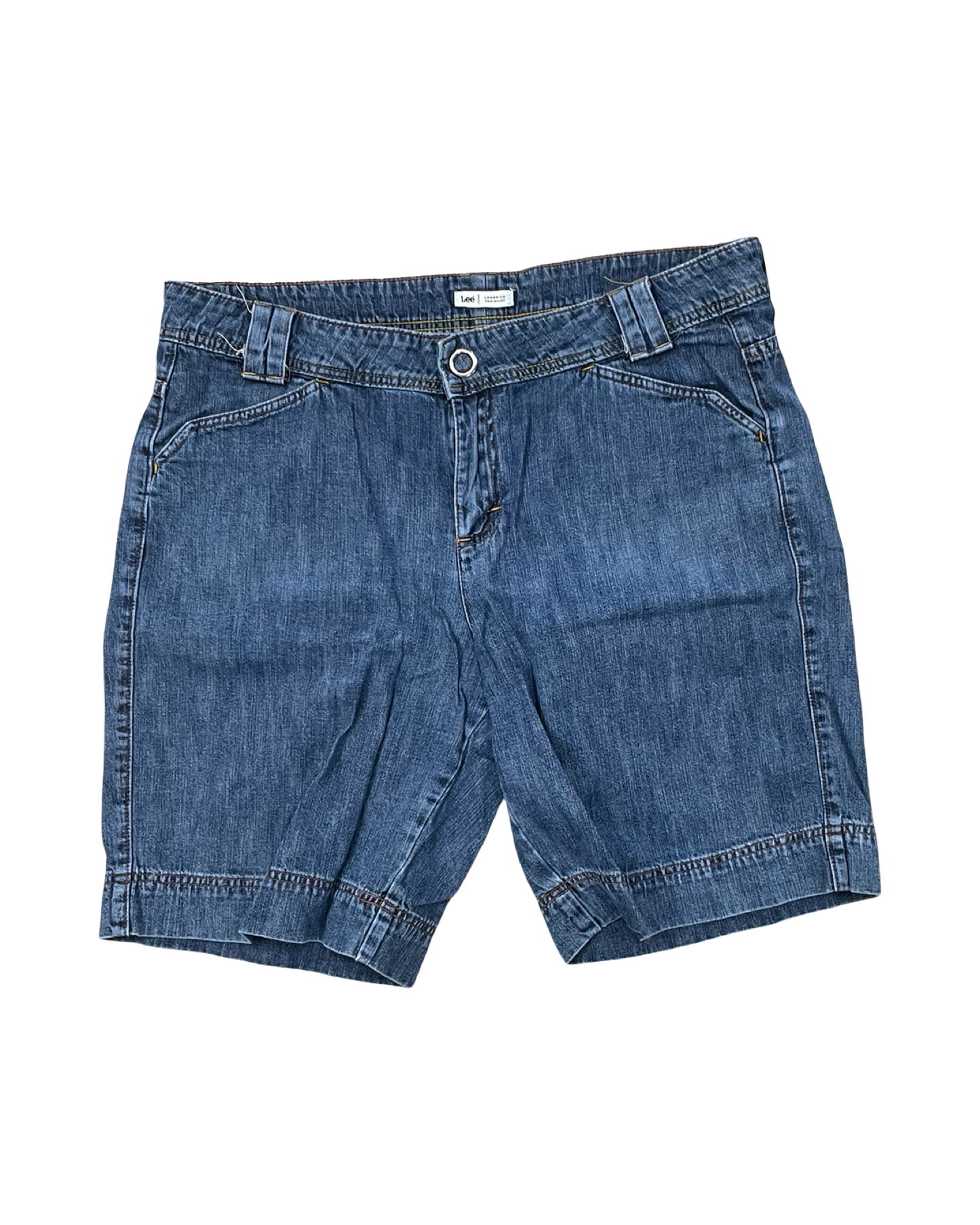 Shorts By Lee In Blue Denim, Size:16
