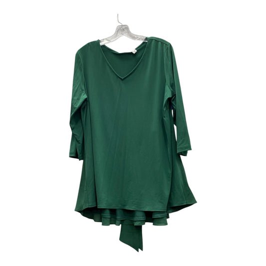 Top Ls By Susan Graver In Green, Size:L