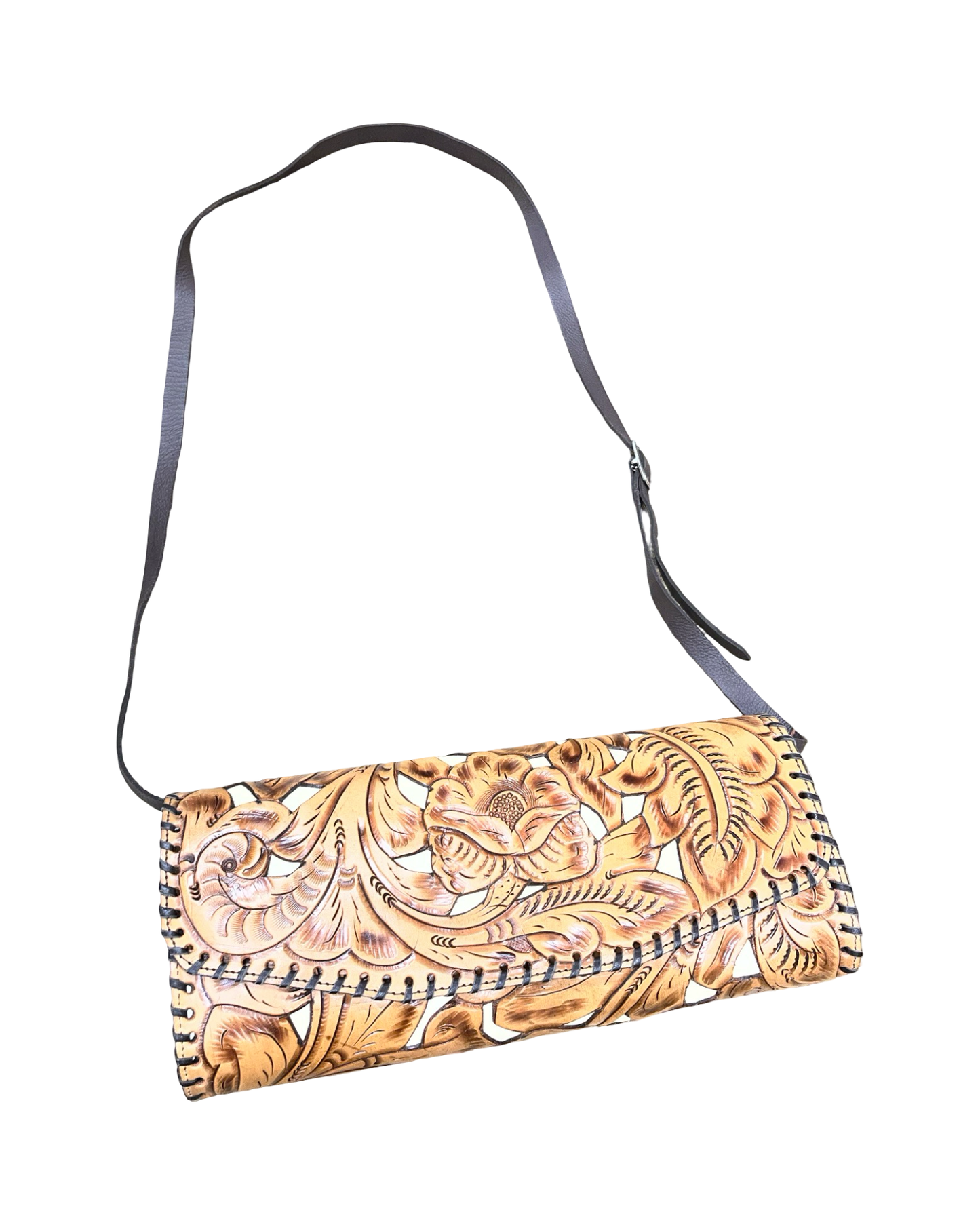 Crossbody By Clothes Mentor In Brown, Size:Medium